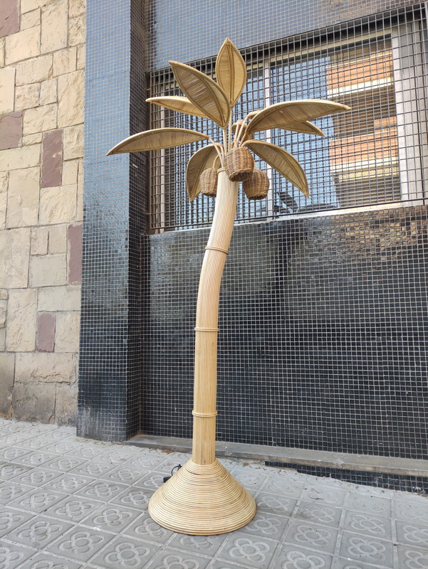 lampara palmera ratan e27 alt195-200 o118-124 (120eu) 3u